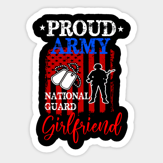 proud army national guard gift girlfriend 4th of july gift Sticker by DODG99